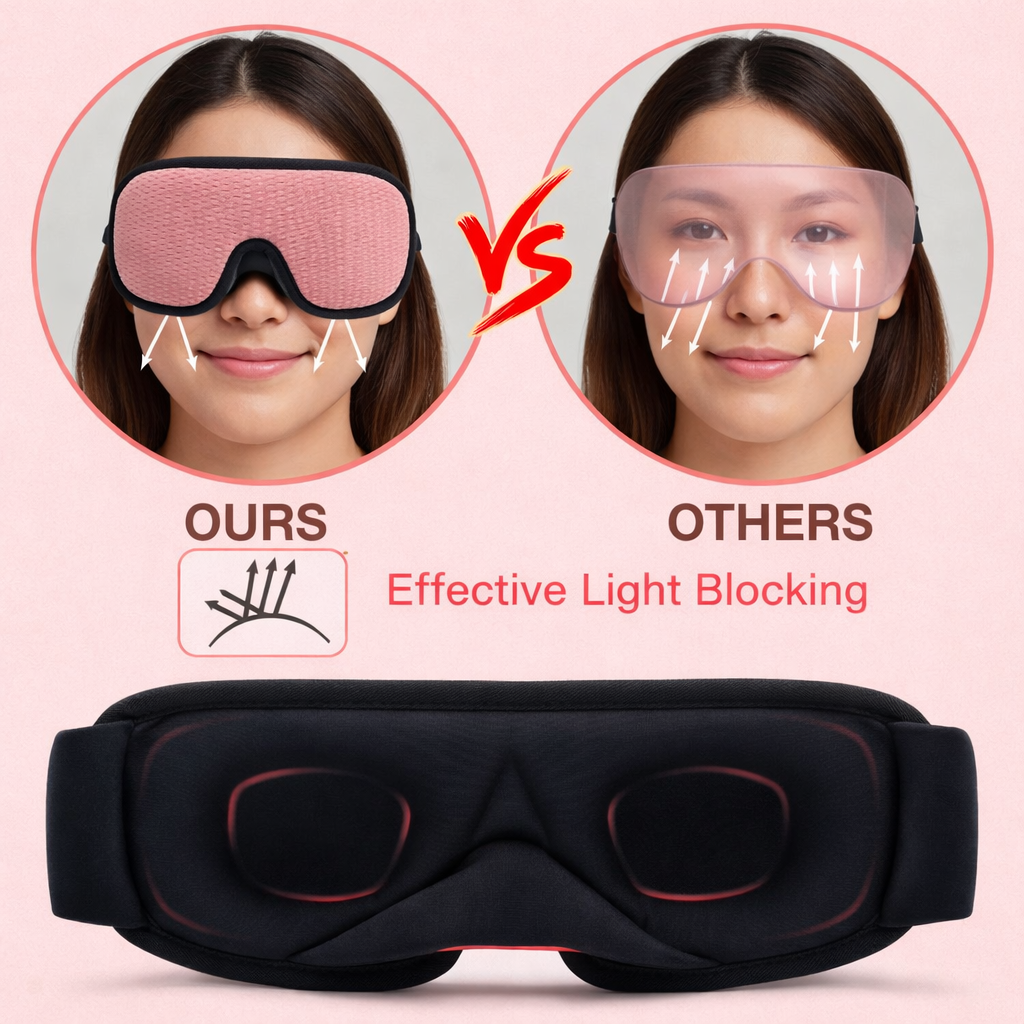 Plush Fit Blackout Eye Shade, Red