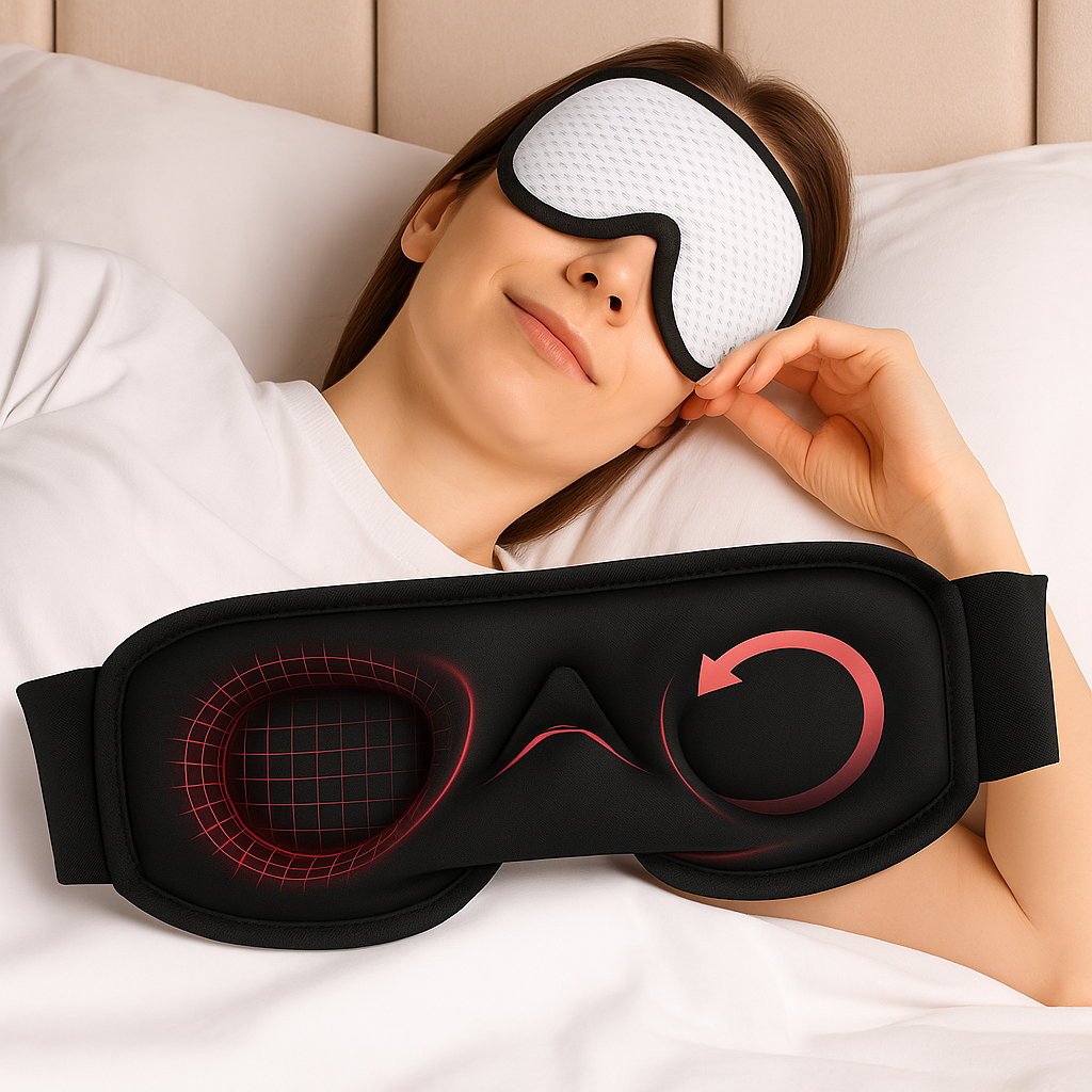 Plush Fit Blackout Eye Shade, White