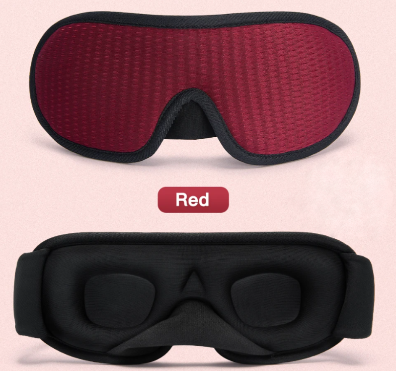 Plush Fit Blackout Eye Shade, Red